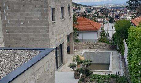 Maison de 240 m² en cours de réalisation Clermont-Ferrand, vue d'en haut du terrain